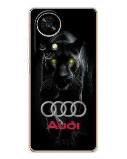 Чохол для Ulefone Note 17 Pro з картинкою «Пантера та Audi»