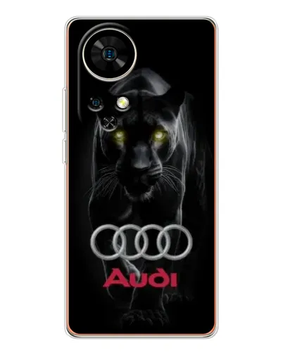Чохол для Ulefone Note 17 Pro з картинкою «Пантера та Audi»
