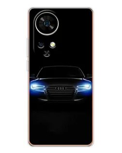 Чохол для Ulefone Note 17 Pro з картинкою «Audi в неоні»