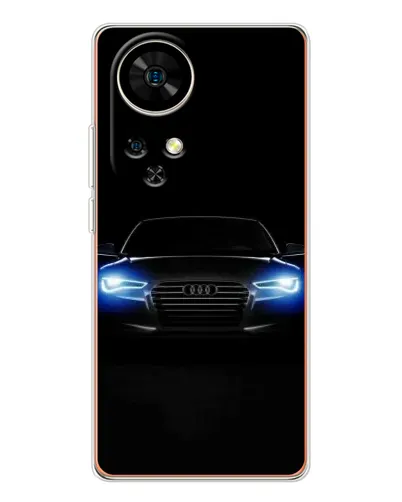Чохол для Ulefone Note 17 Pro з картинкою «Audi в неоні»
