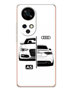 Чохол для Ulefone Note 17 Pro з картинкою «Audi — контрастний дизайн»