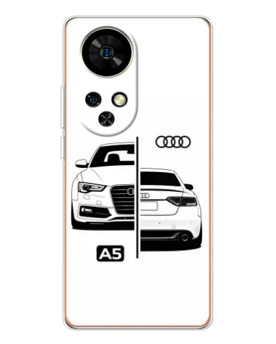 Чохол для Ulefone Note 17 Pro з картинкою «Audi — контрастний дизайн»