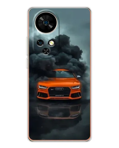 Чохол для Ulefone Note 17 Pro з картинкою «Audi у хмарах диму»