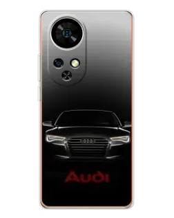 Чохол для Ulefone Note 17 Pro з картинкою «Audi — градієнтний контур»