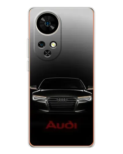 Чохол для Ulefone Note 17 Pro з картинкою «Audi — градієнтний контур»