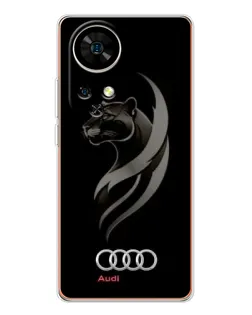 Чохол для Ulefone Note 17 Pro з картинкою «Графіка — пантера та Audi»