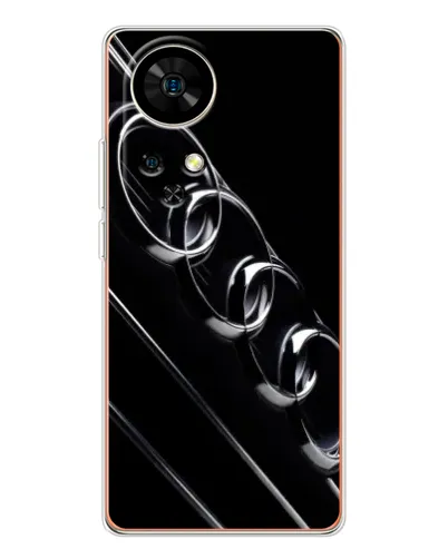 Чохол для Ulefone Note 17 Pro з картинкою «Audi — абстрактні кільця»