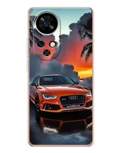 Чохол для Ulefone Note 17 Pro з картинкою «Audi — захід сонця»