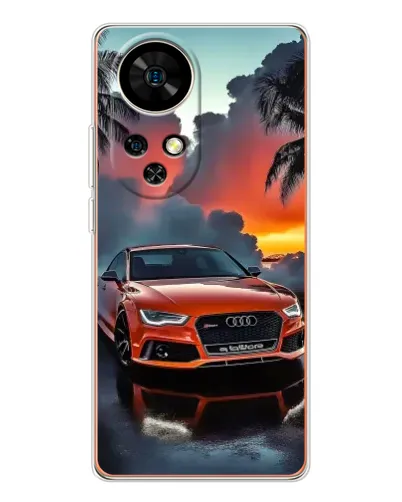 Чохол для Ulefone Note 17 Pro з картинкою «Audi — захід сонця»