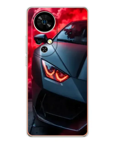 Чохол для Ulefone Note 17 Pro з картинкою «Lamborghini червоне сяйво»