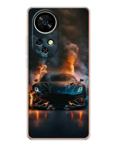 Чохол для Ulefone Note 17 Pro з картинкою «Lamborghini димна естетика»