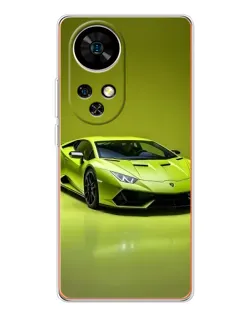 Чохол для Ulefone Note 17 Pro з картинкою «Салатовий Lamborghini Huracan»