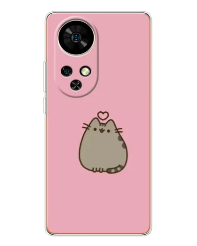 Чохол для Ulefone Note 17 Pro з картинкою «Pusheen серце» Чохол для Ulefone Note 17 Pro з картинкою «Pusheen серце»