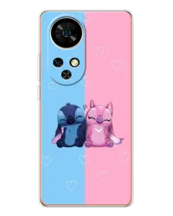 Чохол для Ulefone Note 17 Pro з картинкою «Stitch та Angel Love»