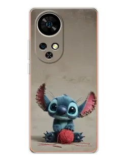 Чохол для Ulefone Note 17 Pro з картинкою «Стіч на чоричневому фоні»