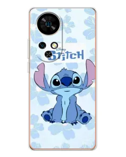 Чохол для Ulefone Note 17 Pro з картинкою «Stitch серед квітів»