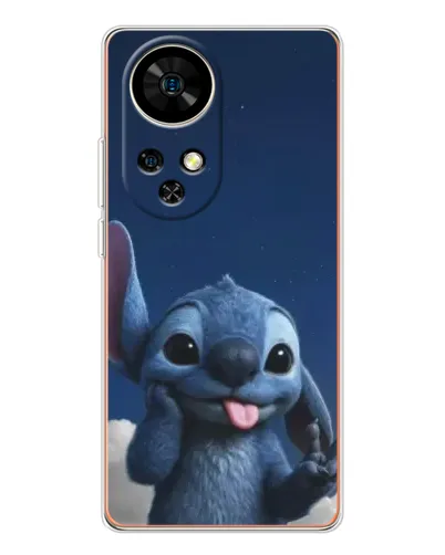 Чехол для Ulefone Note 17 Pro с картинкой «Стич в облаках»