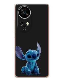 Чехол для Ulefone Note 17 Pro с картинкой «Стич на черном»