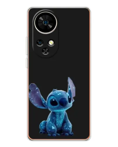Чехол для Ulefone Note 17 Pro с картинкой «Стич на черном»