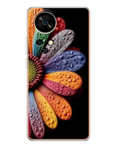 Чохол для Ulefone Note 17 Pro з картинкою «Райдужна квітка»
