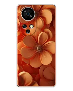 Чохол для Ulefone Note 17 Pro з картинкою «Помаранчева макро квітка»