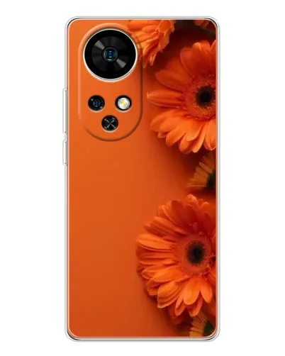 Чохол для Ulefone Note 17 Pro з картинкою «Помаранчеві гербери»