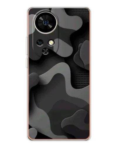 Чохол для Ulefone Note 17 Pro з картинкою «Темний абстрактний камуфляж»