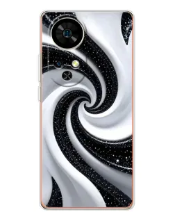Чохол для Ulefone Note 17 Pro з картинкою «Чорно-біла спіраль» Чохол для Ulefone Note 17 Pro з картинкою «Чорно-біла спіраль»