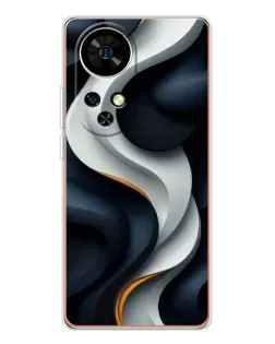 Чохол для Ulefone Note 17 Pro з картинкою «Об'ємні чорно-білі стрічки» Чохол для Ulefone Note 17 Pro з картинкою «Об'ємні чорно-білі стрічки»