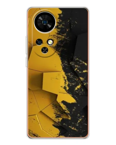 Чохол для Ulefone Note 17 Pro з картинкою «Золоті уламки геометрії»