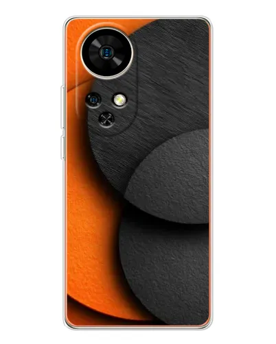 Чохол для Ulefone Note 17 Pro з картинкою «Геометрія помаранчевих кіл»