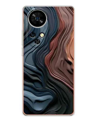 Чохол для Ulefone Note 17 Pro з картинкою «Кольорові хвилі каньйону»