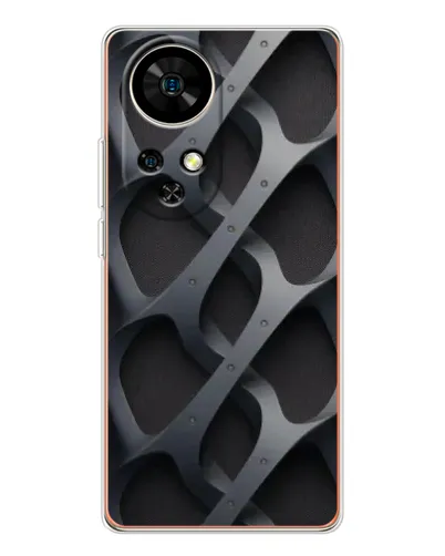 Чохол для Ulefone Note 17 Pro з картинкою «Об'ємне сіре плетіння»