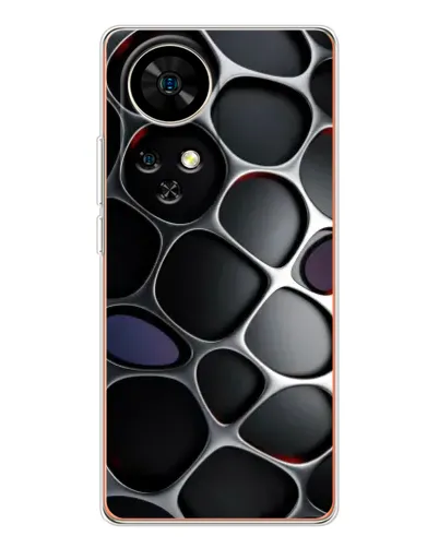 Чохол для Ulefone Note 17 Pro з картинкою «Об'ємна темна решітка»