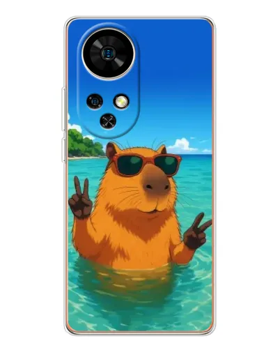 Чехол для Ulefone Note 17 Pro с картинкой «Морская капибара» Чехол для Ulefone Note 17 Pro с картинкой «Морская капибара»