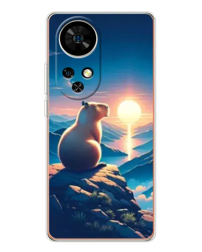 Чехол для Ulefone Note 17 Pro с картинкой «Закат солнца с капибарой» Чехол для Ulefone Note 17 Pro с картинкой «Закат солнца с капибарой»