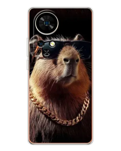 Чехол для Ulefone Note 17 Pro с картинкой «Капибара золотая цепь» Чехол для Ulefone Note 17 Pro с картинкой «Капибара золотая цепь»