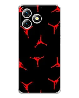 Чехол для Ulefone Note 18 Pro с картинкой «Jordan Red Pattern» Чехол для Ulefone Note 18 Pro с картинкой «Jordan Red Pattern»