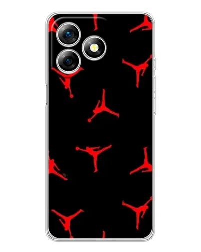 Чехол для Ulefone Note 18 Pro с картинкой «Jordan Red Pattern»