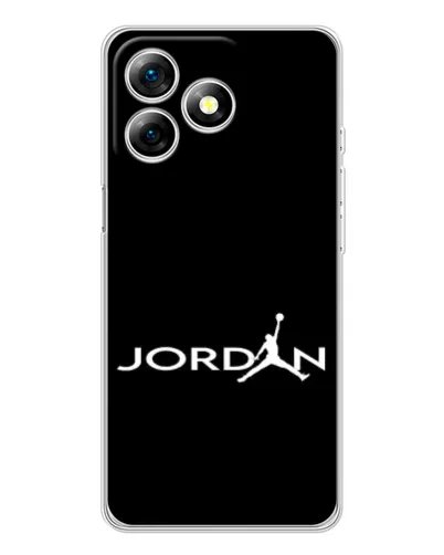 Чехол для Ulefone Note 18 Pro с картинкой «Jordan White Logo»