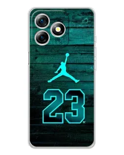 Чехол для Ulefone Note 18 Pro с картинкой «Jordan Cyan 23»
