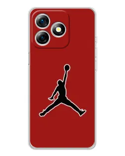 Чехол для Ulefone Note 18 Pro с картинкой «Jordan Red Back»
