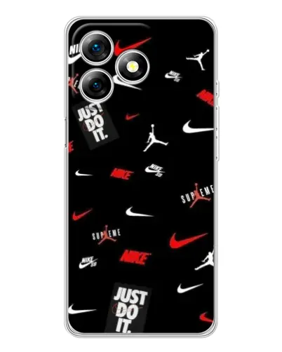 Чехол для Ulefone Note 18 Pro с картинкой «Nike Mix Pattern»