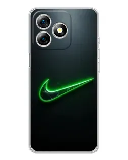 Чехол для Ulefone Note 18 Pro с картинкой «Неоновый контур Nike» Чехол для Ulefone Note 18 Pro с картинкой «Неоновый контур Nike»