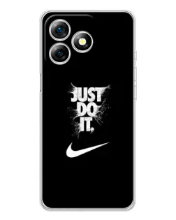 Чехол для Ulefone Note 18 Pro с картинкой «Текстовый принт Nike»