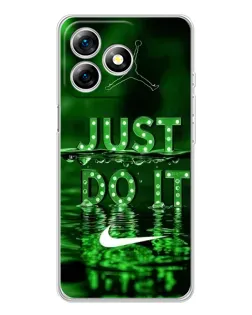 Чехол для Ulefone Note 18 Pro с картинкой «Зеленый неоновый Nike»