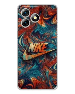 Чехол для Ulefone Note 18 Pro с картинкой «Nike в абстракции»