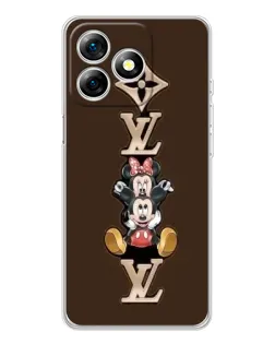 Чехол для Ulefone Note 18 Pro с картинкой «LV и Микки Маус»