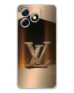 Чехол для Ulefone Note 18 Pro с картинкой «LV — золотое сияние»