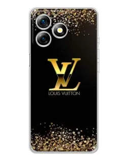 Чехол для Ulefone Note 18 Pro с картинкой «LV — золотые искры»